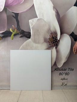 سرامیک80*80 سفیدبراق کوثر ابرکوه درجه2