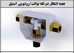 جعبه انتظار دوتکه توالت/روشویی استیل طاهاشیر